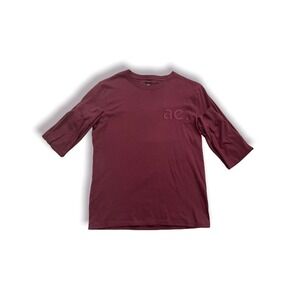 Men's Burgundy Medium American Eagle Long-Sleeve Shirt
